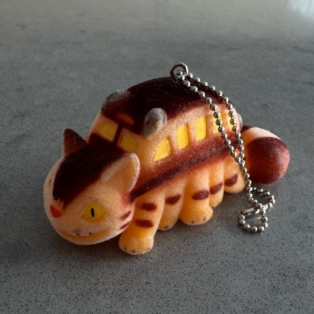 Studio Ghibli Totoro Catbus Velvet Gashapon Keychain Figure Miyazaki Japan